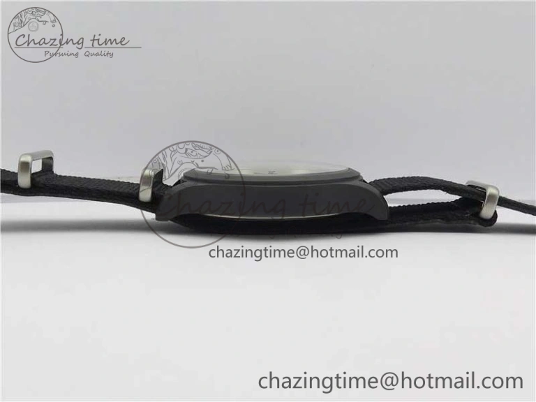 Seasonal Pilot IW326901 Real Ceramic MK 1:1 Best Edition Black Dial On Nylon Strap MIYOTA 7126