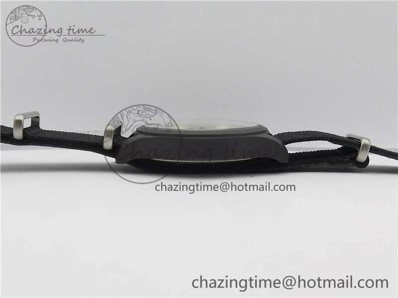 Seasonal Pilot IW326901 Real Ceramic MK 1:1 Best Edition Black Dial On Nylon Strap MIYOTA 7126