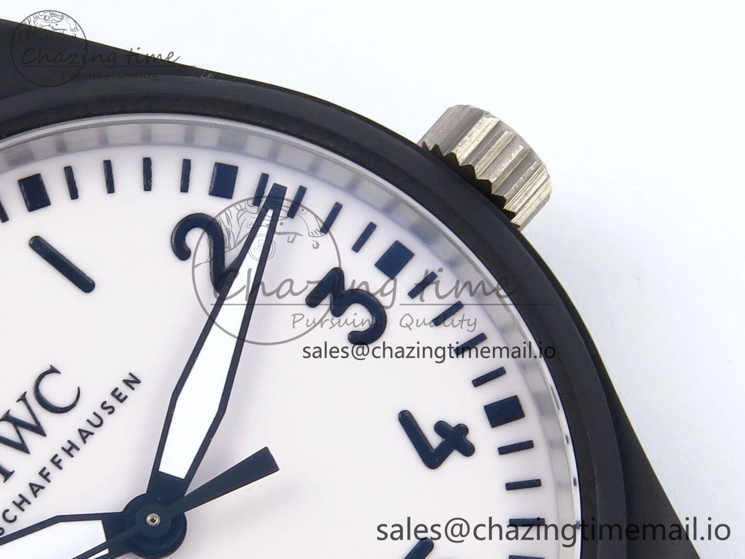 Sophisticated Pilot IW326905 Black Aces M+F 1:1 Best Edition White Dial on Black Rubber Strap MY 7000