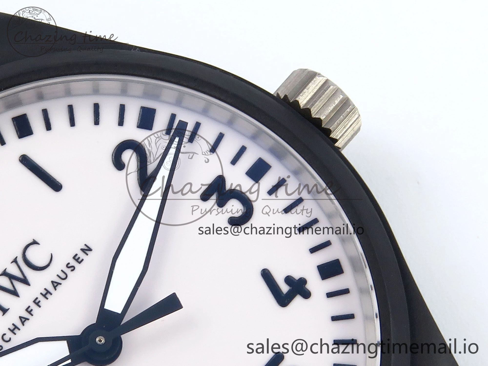 Sophisticated Pilot IW326905 Black Aces M+F 1:1 Best Edition White Dial on Black Rubber Strap MY 7000