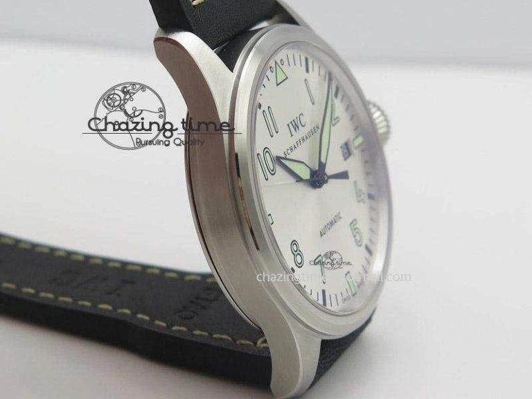 HighPerformance Pilot Mark XVI “Father & Son 2012” MK Maker SS Sliver Dial A2892 On Black Leather Strap 7373