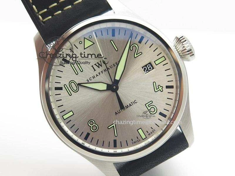 HighPerformance Pilot Mark XVI “Father & Son 2012” MK Maker SS Sliver Dial A2892 On Black Leather Strap 7373
