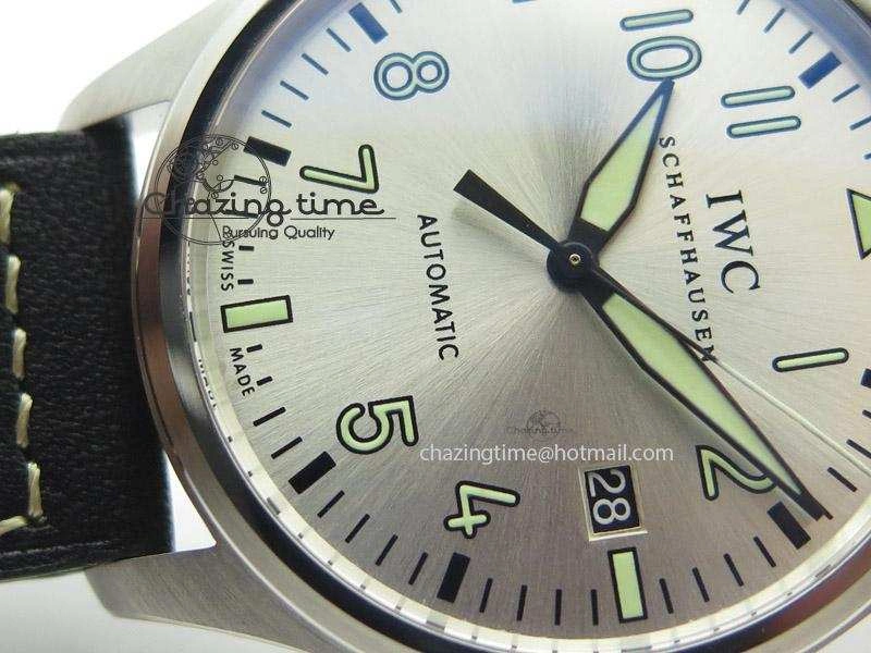 HighPerformance Pilot Mark XVI “Father & Son 2012” MK Maker SS Sliver Dial A2892 On Black Leather Strap 7373
