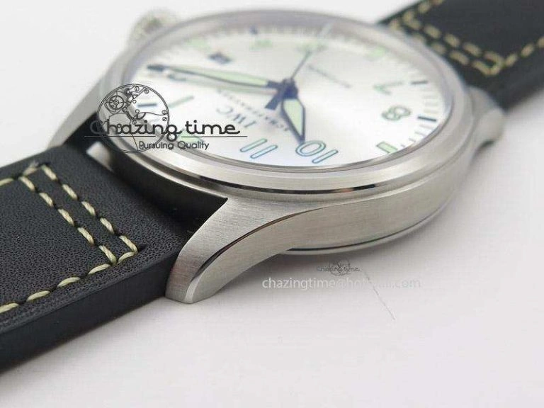 HighPerformance Pilot Mark XVI “Father & Son 2012” MK Maker SS Sliver Dial A2892 On Black Leather Strap 7373
