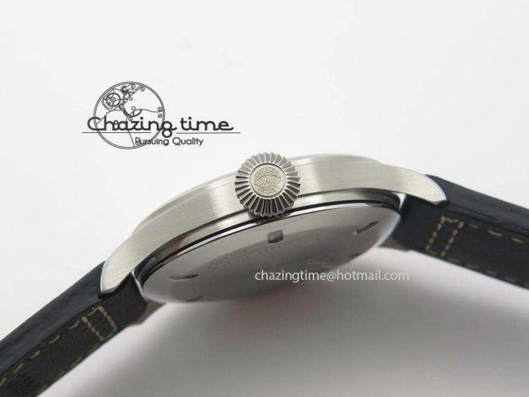 HighPerformance Pilot Mark XVI “Father & Son 2012” MK Maker SS Sliver Dial A2892 On Black Leather Strap 7373