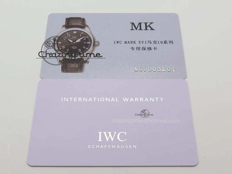 HighPerformance Pilot Mark XVI “Father & Son 2012” MK Maker SS Sliver Dial A2892 On Black Leather Strap 7373