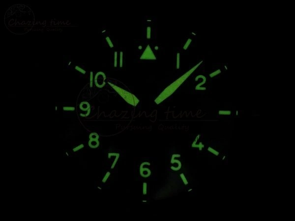 Elegant Pilot Mark XVIII Titanium BLSF 1:1 Best Edition Black Dial on Brown Leather Strap MIYOTA 7020