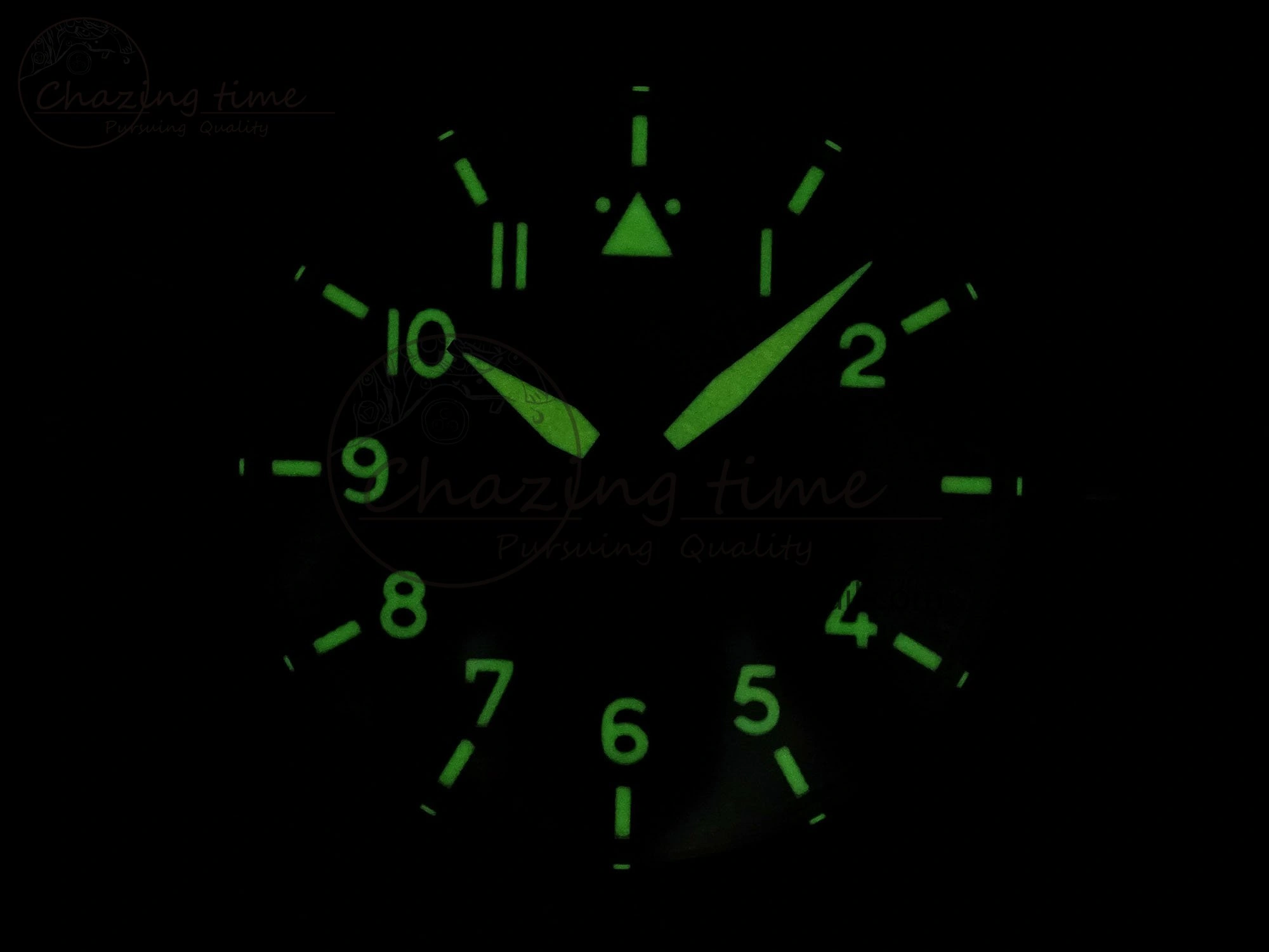 Elegant Pilot Mark XVIII Titanium BLSF 1:1 Best Edition Black Dial on Brown Leather Strap MIYOTA 7020