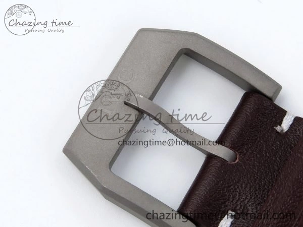 Elegant Pilot Mark XVIII Titanium BLSF 1:1 Best Edition Black Dial on Brown Leather Strap MIYOTA 7020