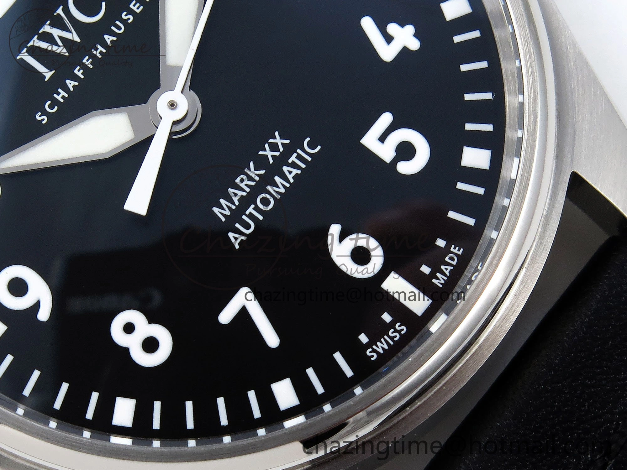 Lightweight Pilot Mark XX BLSF 1:1 Best Edition Black Dial on Black Leather Strap MIYOTA 7017