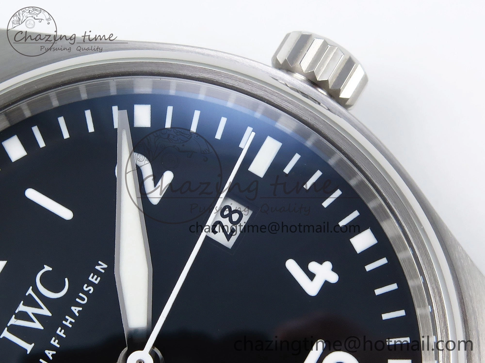 Lightweight Pilot Mark XX BLSF 1:1 Best Edition Black Dial on Black Leather Strap MIYOTA 7017