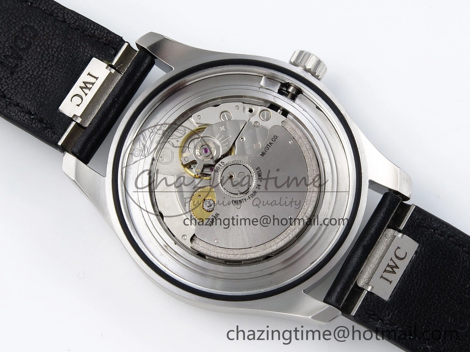 Lightweight Pilot Mark XX BLSF 1:1 Best Edition Black Dial on Black Leather Strap MIYOTA 7017