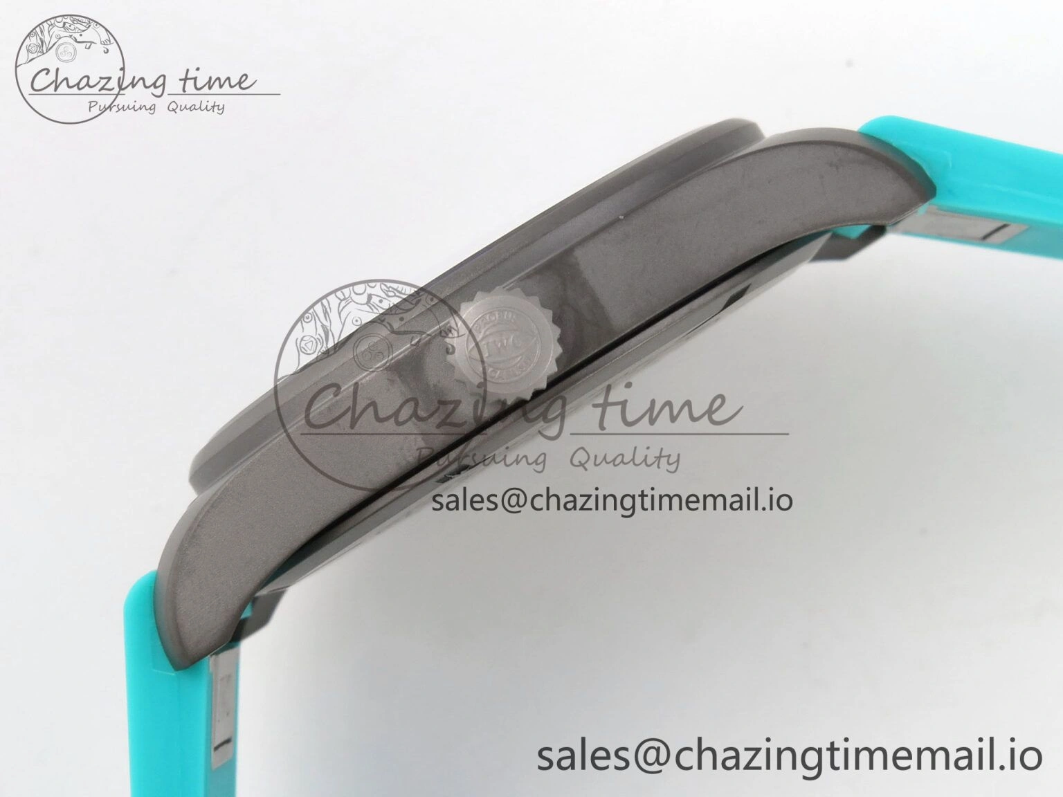 TimelessDesign Pilot Mark XX BLSF 1:1 Best Edition Black Blue Dial on Blue Rubber Strap MIYOTA 6989