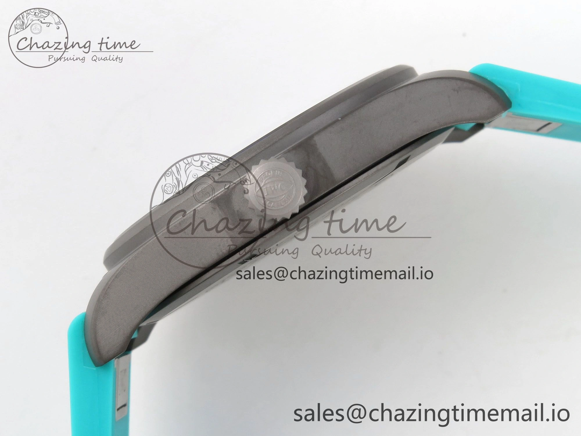 TimelessDesign Pilot Mark XX BLSF 1:1 Best Edition Black Blue Dial on Blue Rubber Strap MIYOTA 6989