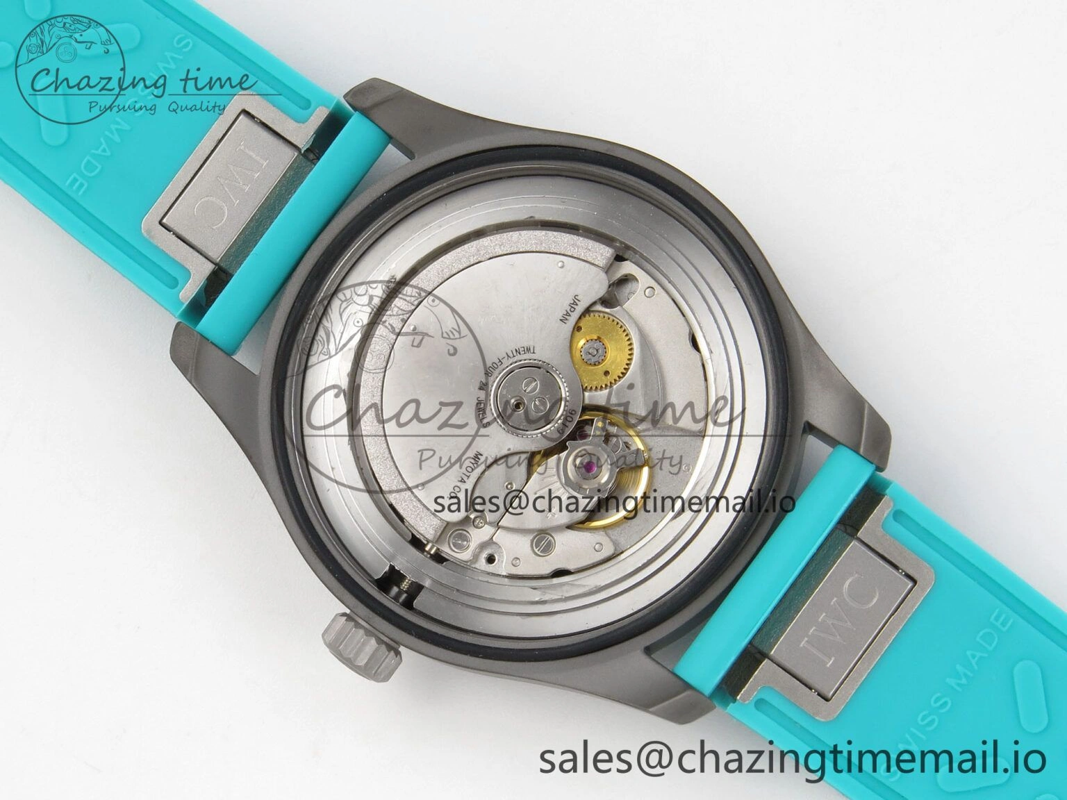 TimelessDesign Pilot Mark XX BLSF 1:1 Best Edition Black Blue Dial on Blue Rubber Strap MIYOTA 6989