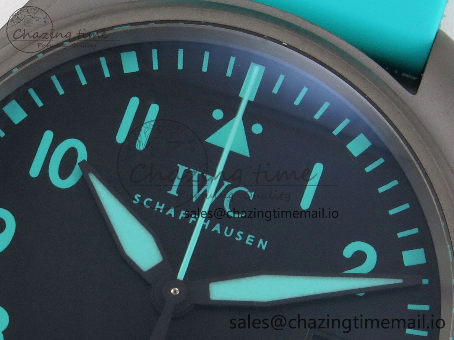 TimelessDesign Pilot Mark XX BLSF 1:1 Best Edition Black Blue Dial on Blue Rubber Strap MIYOTA 6989