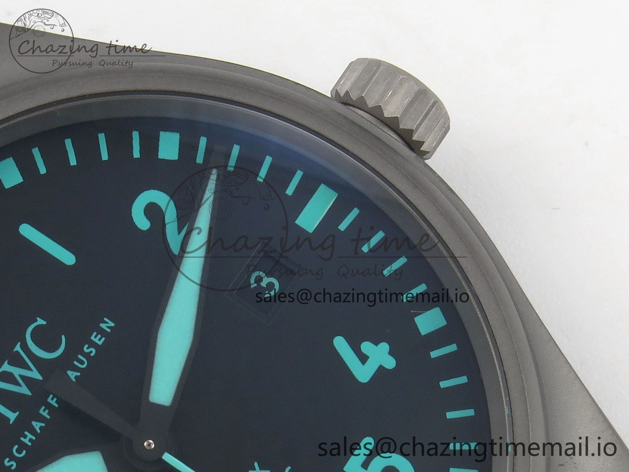 TimelessDesign Pilot Mark XX BLSF 1:1 Best Edition Black Blue Dial on Blue Rubber Strap MIYOTA 6989