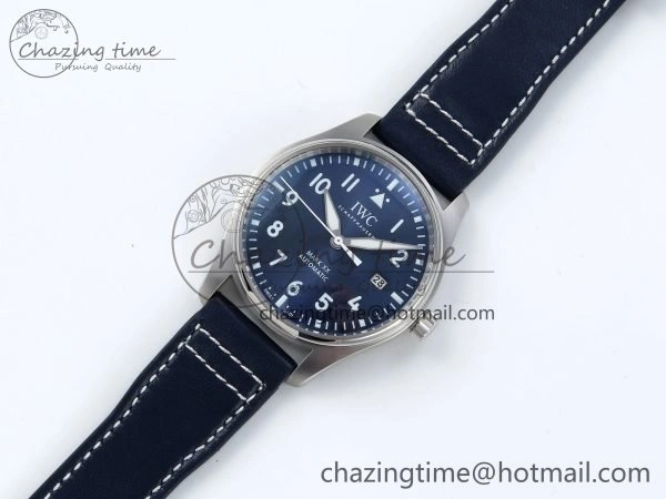 UrbanChic Pilot Mark XX BLSF 1:1 Best Edition Blue Dial on Blue Leather Strap MIYOTA 7022