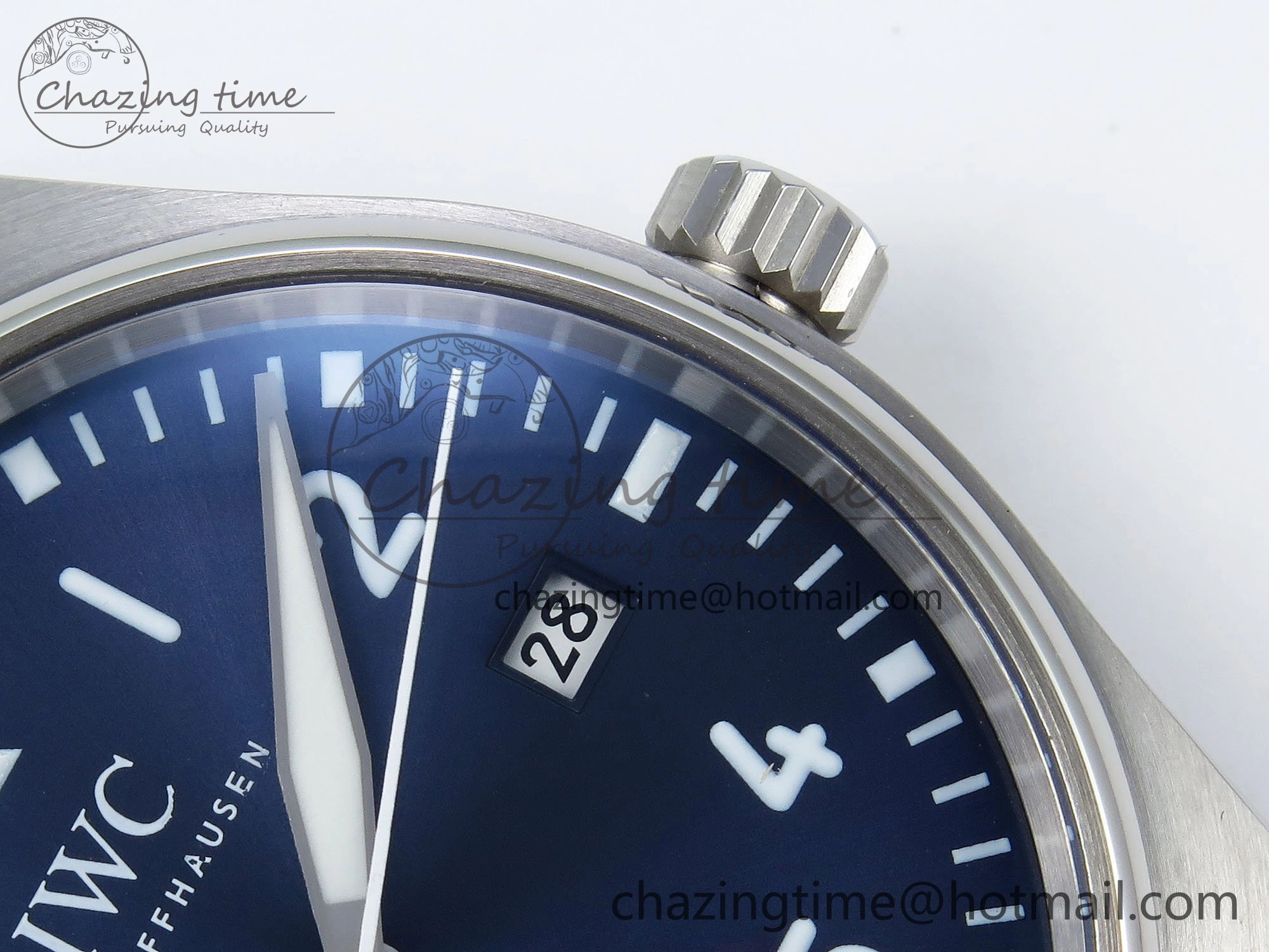 UrbanChic Pilot Mark XX BLSF 1:1 Best Edition Blue Dial on Blue Leather Strap MIYOTA 7022