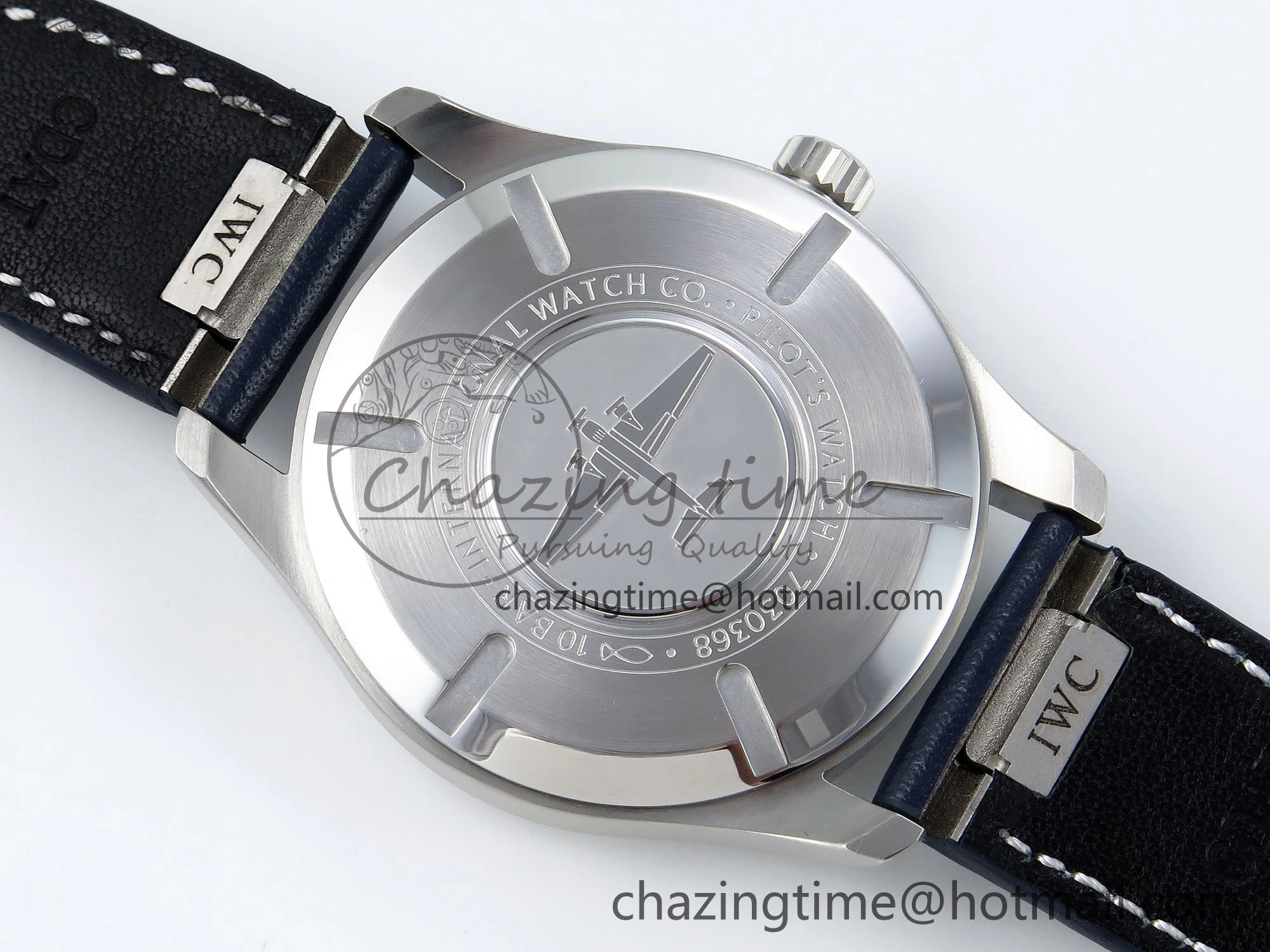 UrbanChic Pilot Mark XX BLSF 1:1 Best Edition Blue Dial on Blue Leather Strap MIYOTA 7022