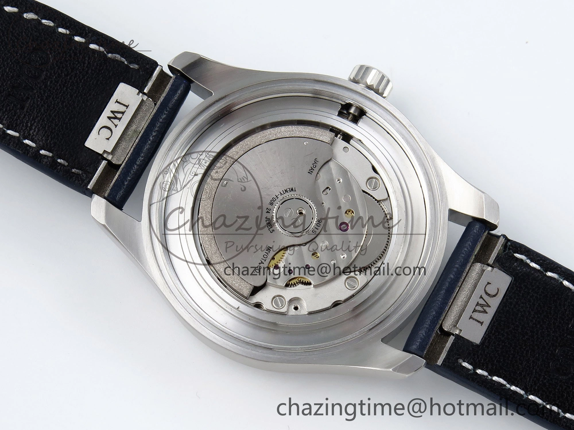 UrbanChic Pilot Mark XX BLSF 1:1 Best Edition Blue Dial on Blue Leather Strap MIYOTA 7022