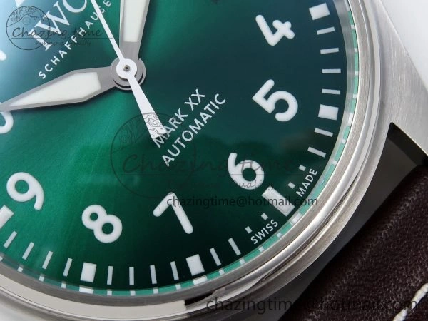 Pilot Mark XX BLSF 1:1 Best Edition Green Dial on Brown Leather Strap MIYOTA Sustainable 7019