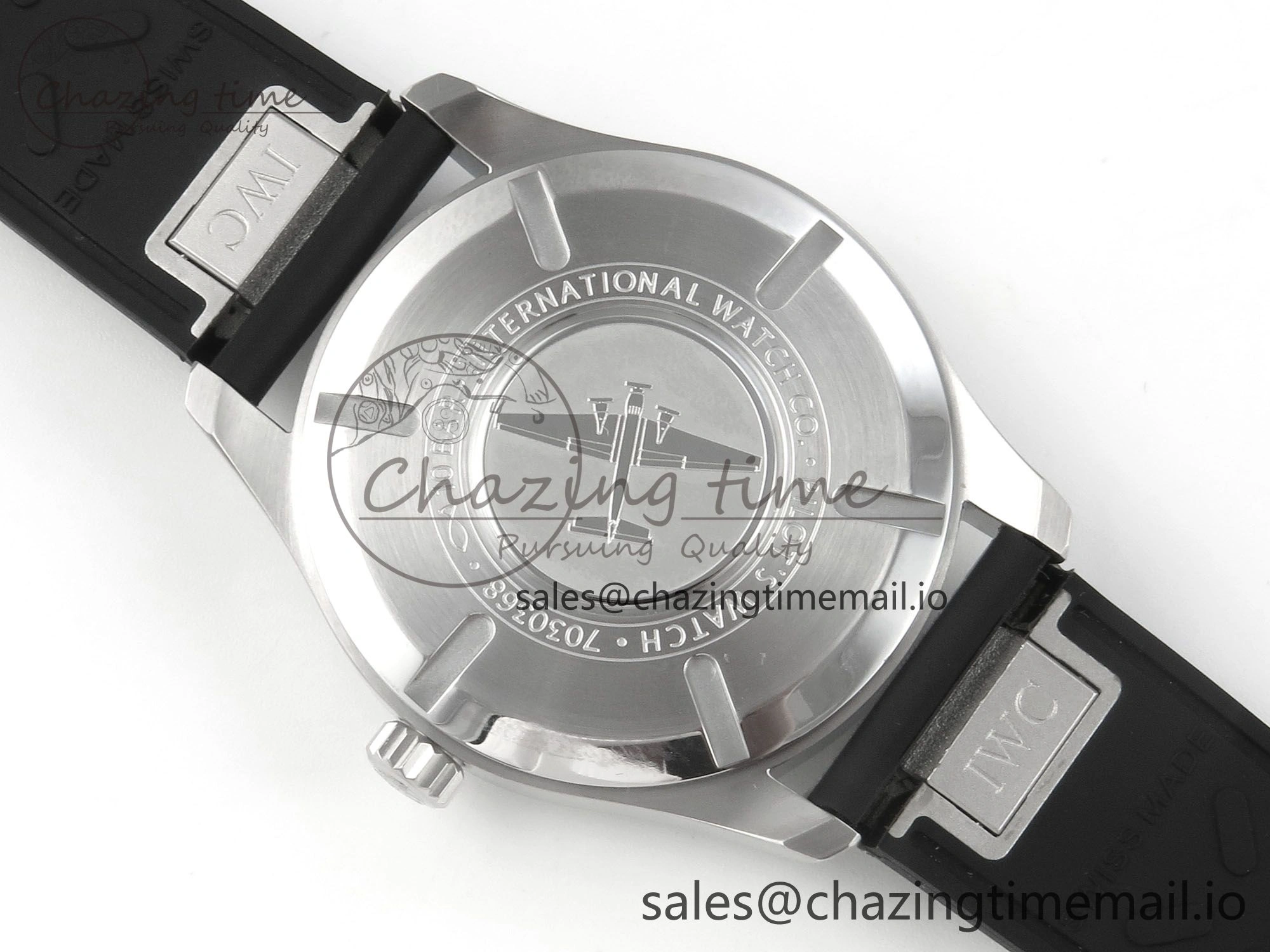 Pilot Mark XX BLSF SS 1:1 Best Edition White Dial on Black Rubber Strap MIYOTA ZeroBulk 6995