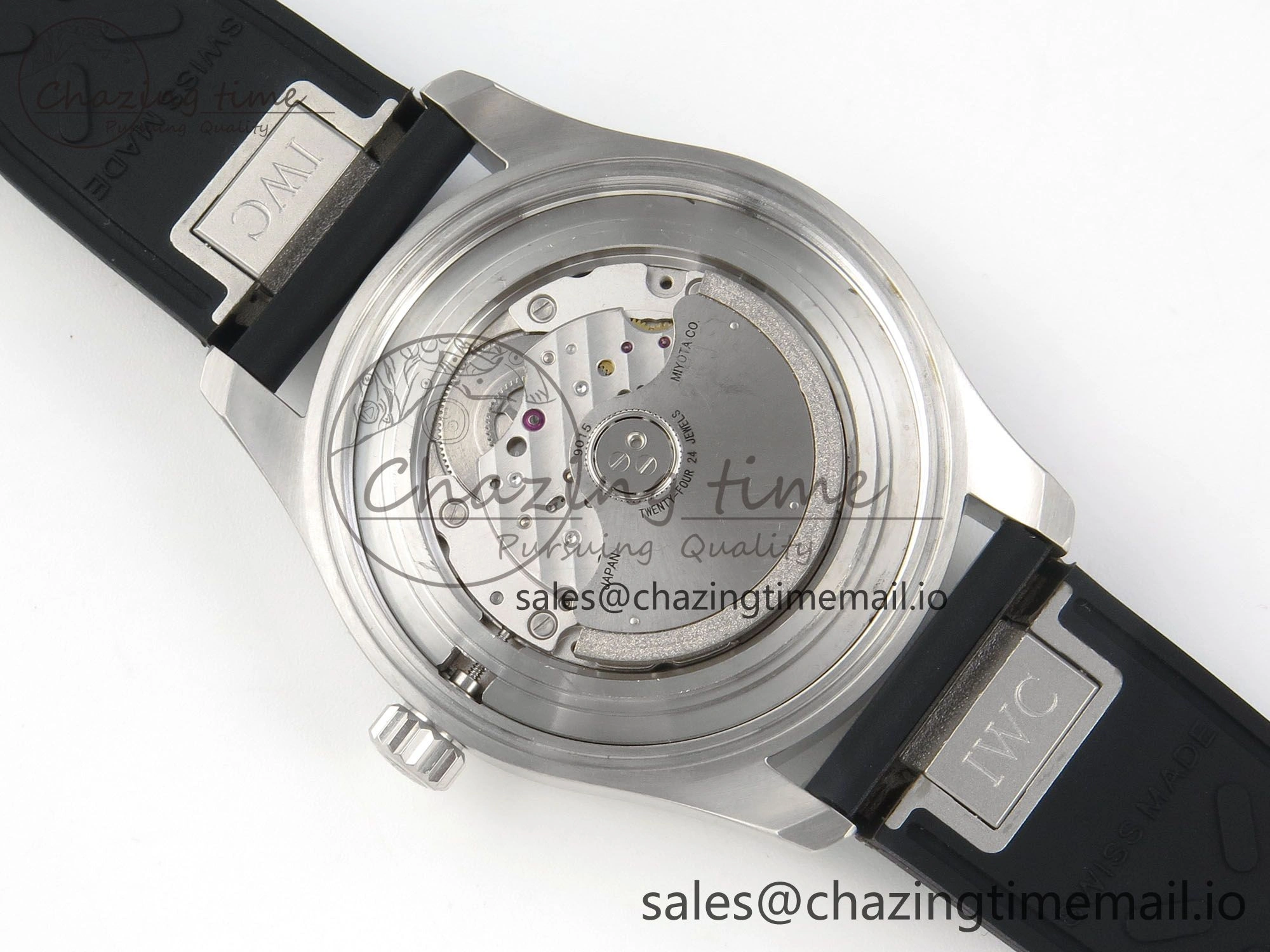 Pilot Mark XX BLSF SS 1:1 Best Edition White Dial on Black Rubber Strap MIYOTA ZeroBulk 6995