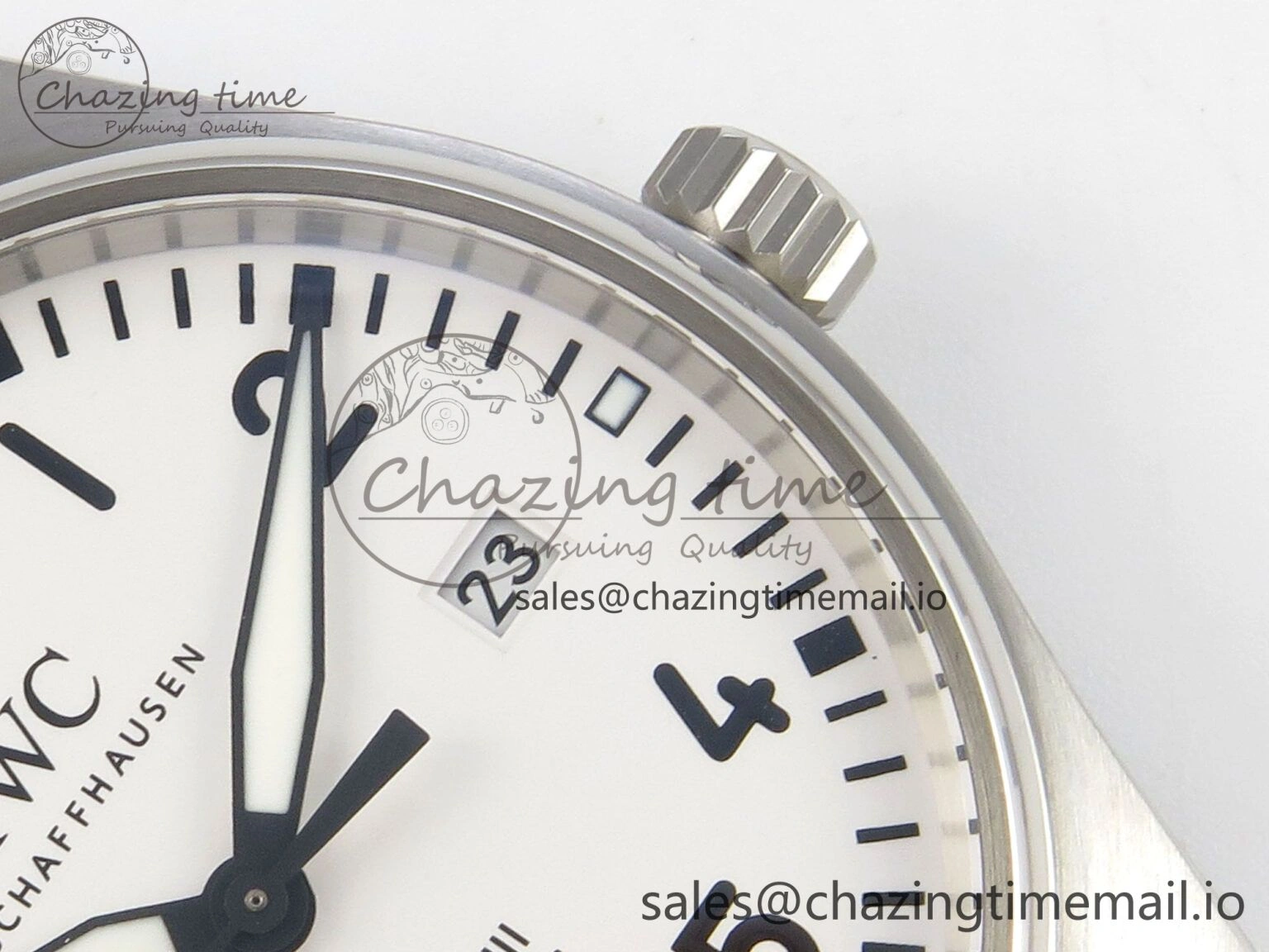 Pilot Mark XX BLSF SS 1:1 Best Edition White Dial on Black Rubber Strap MIYOTA ZeroBulk 6995