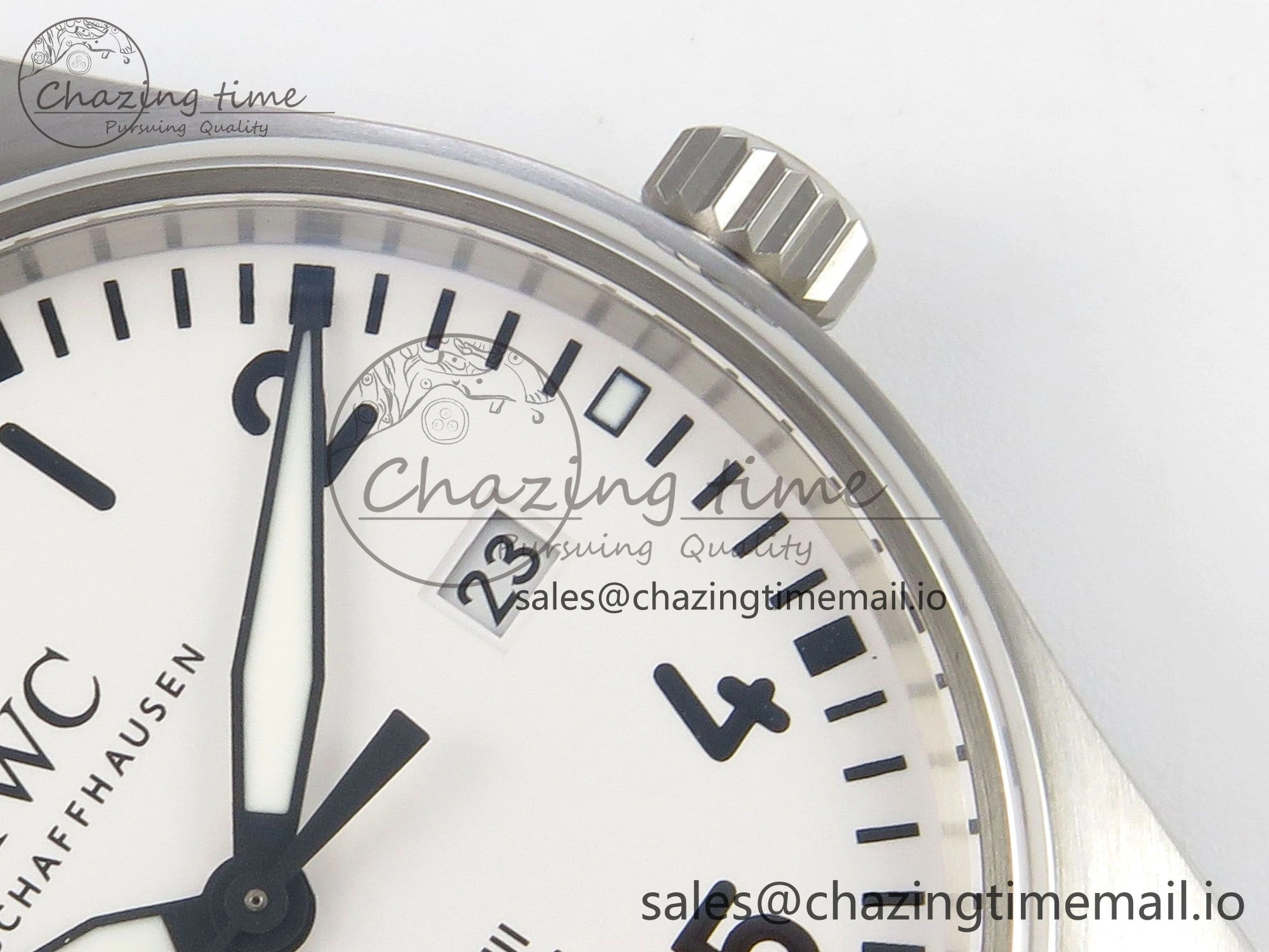 Pilot Mark XX BLSF SS 1:1 Best Edition White Dial on Black Rubber Strap MIYOTA ZeroBulk 6995