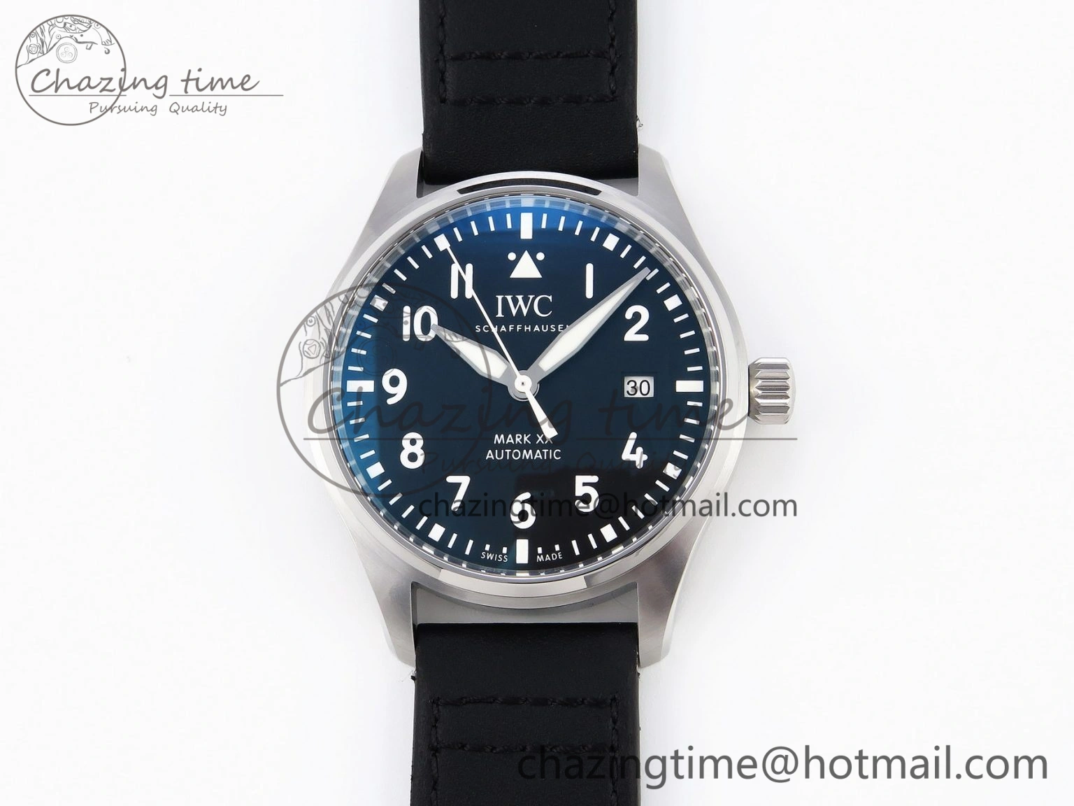 Pilot Mark XX IW328201 ZF 1:1 Best Edition Black Dial on Black Leather Strap A UrbanStyle 7028