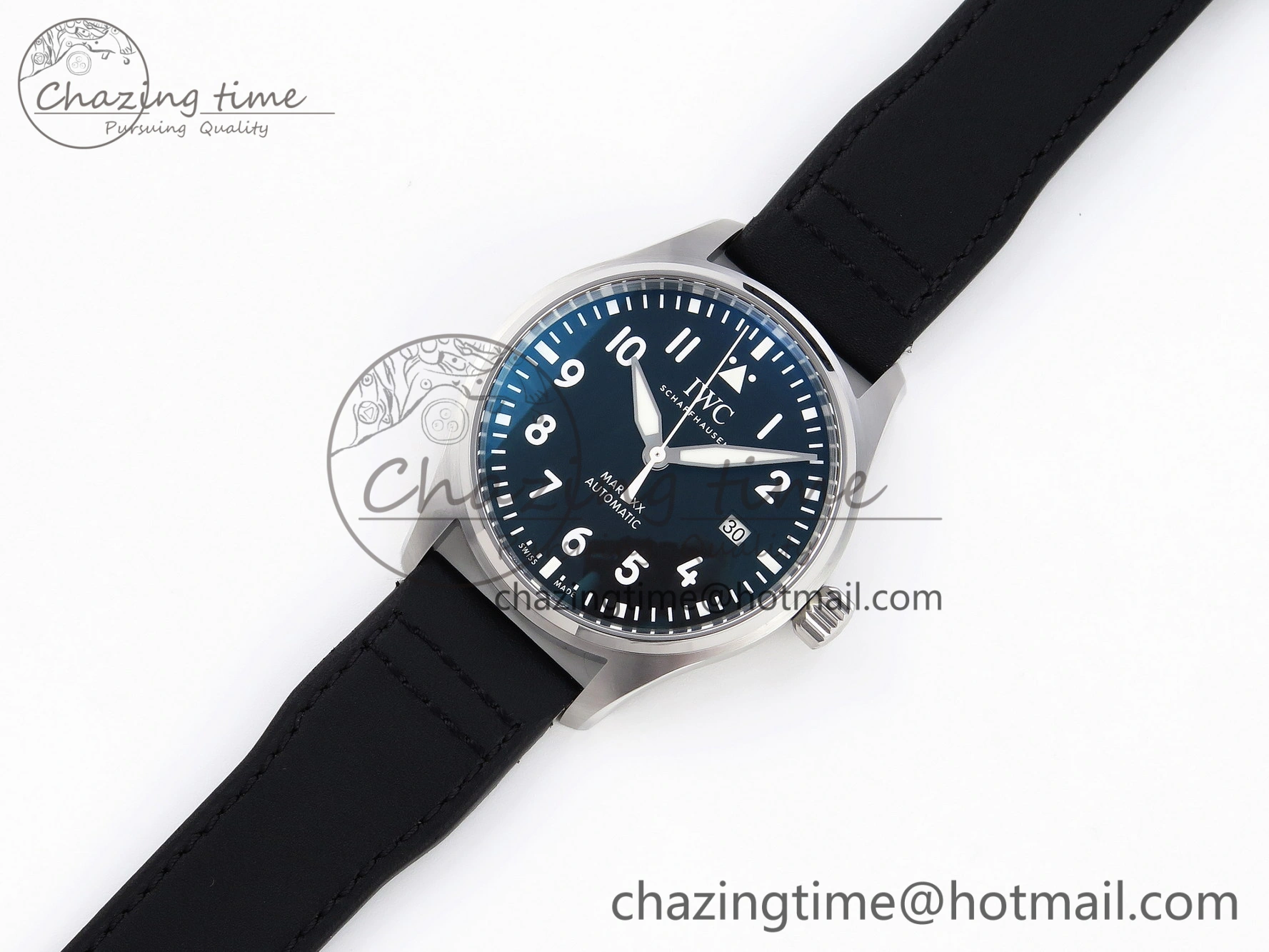 Pilot Mark XX IW328201 ZF 1:1 Best Edition Black Dial on Black Leather Strap A UrbanStyle 7028