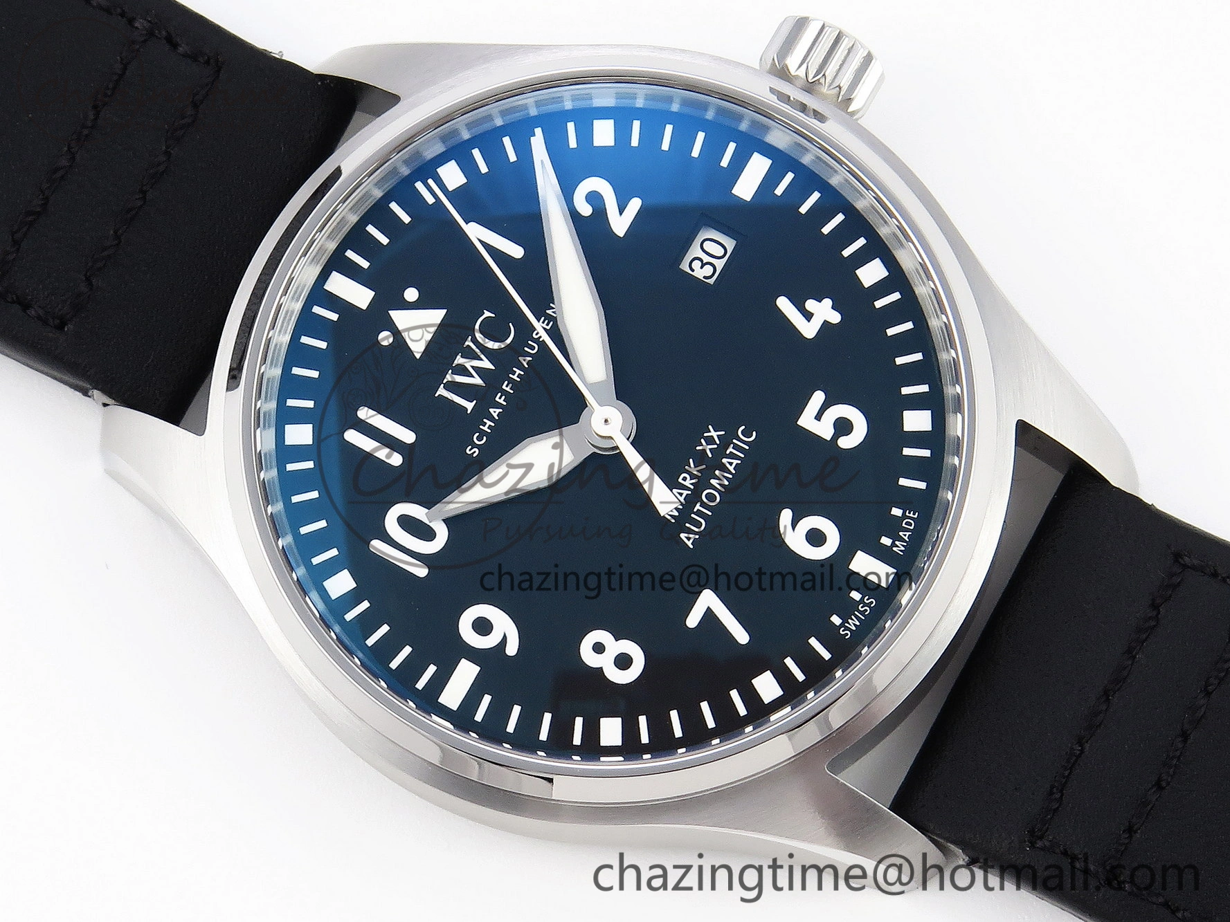 Pilot Mark XX IW328201 ZF 1:1 Best Edition Black Dial on Black Leather Strap A UrbanStyle 7028
