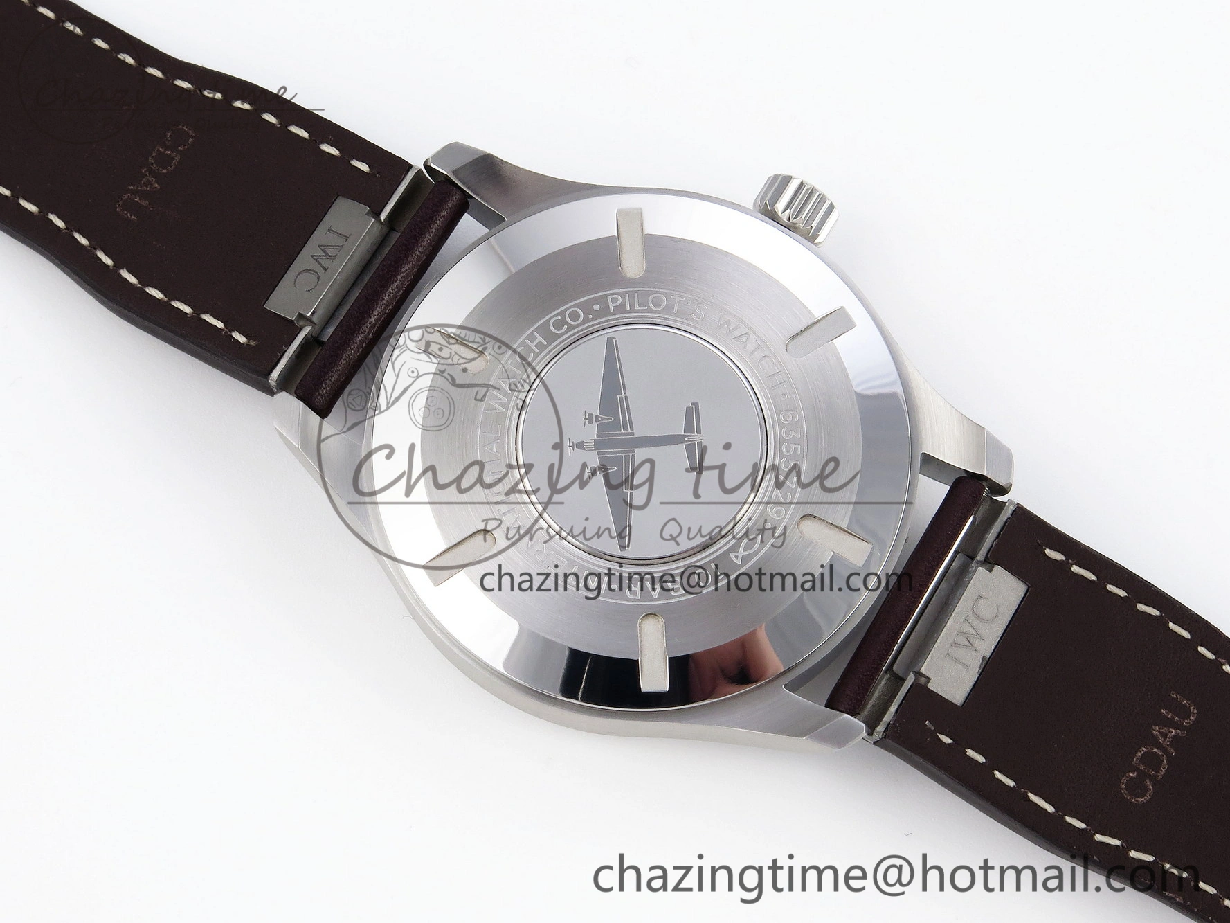 Pilot Mark XX IW328205 ZF 1:1 Best Edition Green Dial on Brown Leather Strap A Reliable 7029