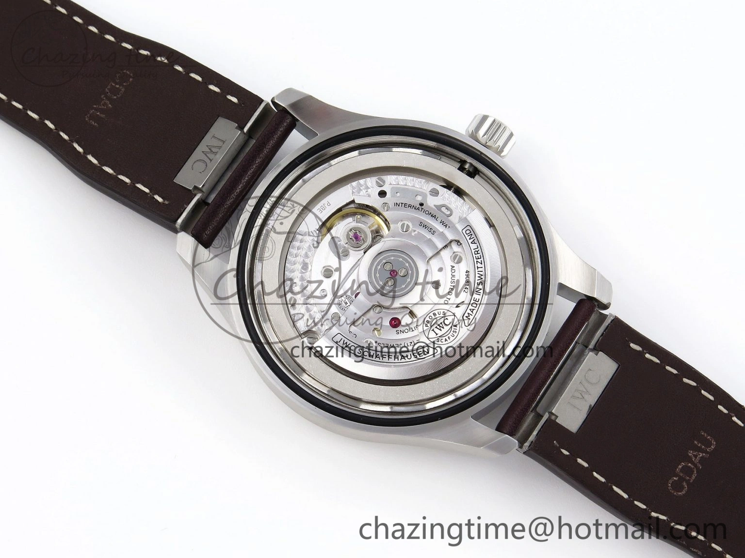 Pilot Mark XX IW328205 ZF 1:1 Best Edition Green Dial on Brown Leather Strap A Reliable 7029