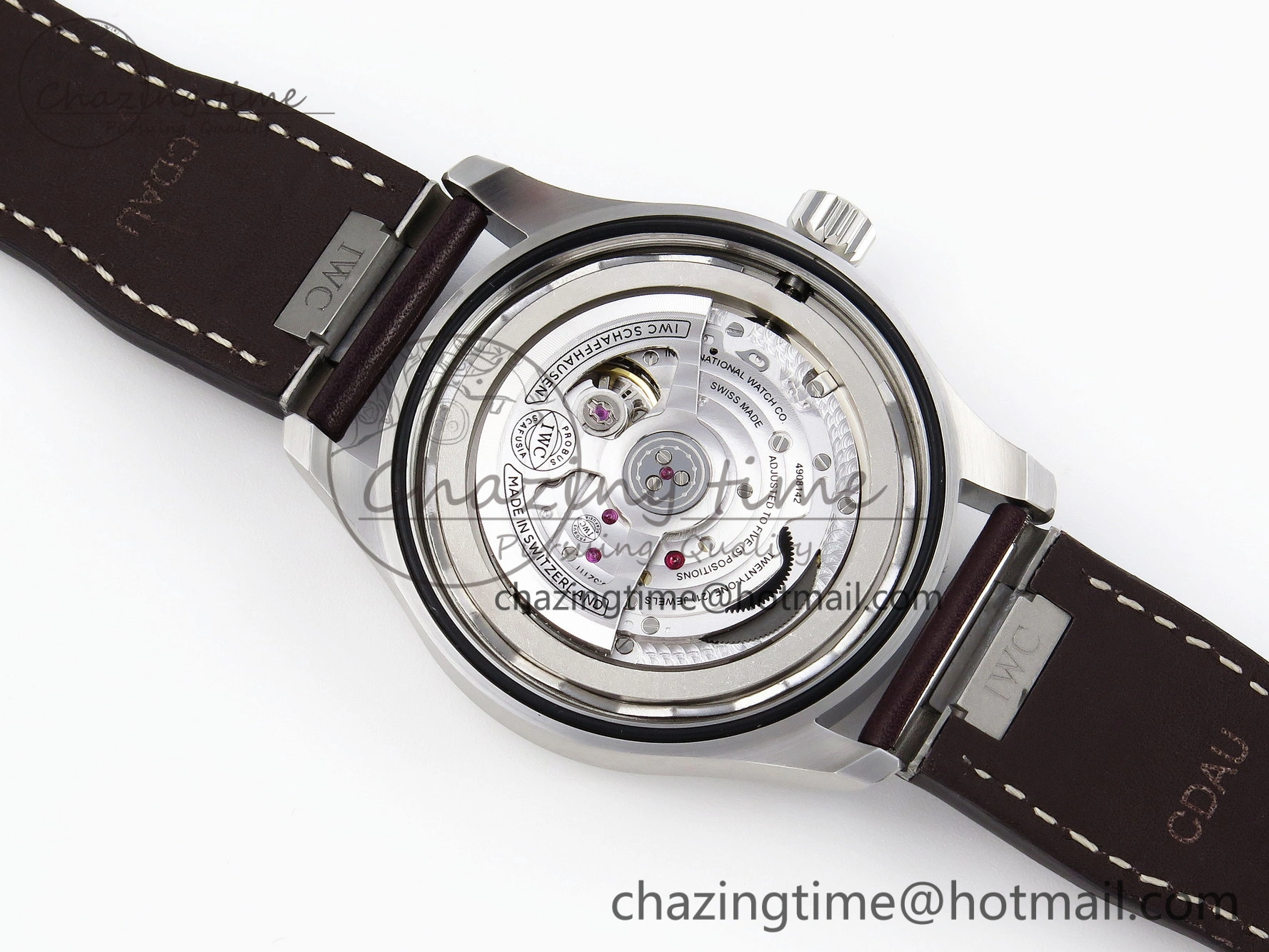 Pilot Mark XX IW328205 ZF 1:1 Best Edition Green Dial on Brown Leather Strap A Reliable 7029