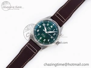 Pilot Mark XX IW328205 ZF 1:1 Best Edition Green Dial on Brown Leather Strap A Reliable 7029