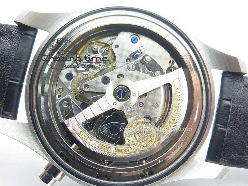 Pilot Spitfire 3878 Chrono BP Gray Dial SS On Black Leather Strap A Lightweight 7368