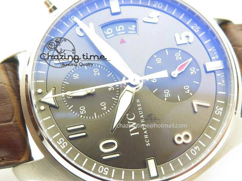 Pilot Spitfire Chrono ZF Best Edition Gray Dial On Brown Leather Strap A Colorful 7362