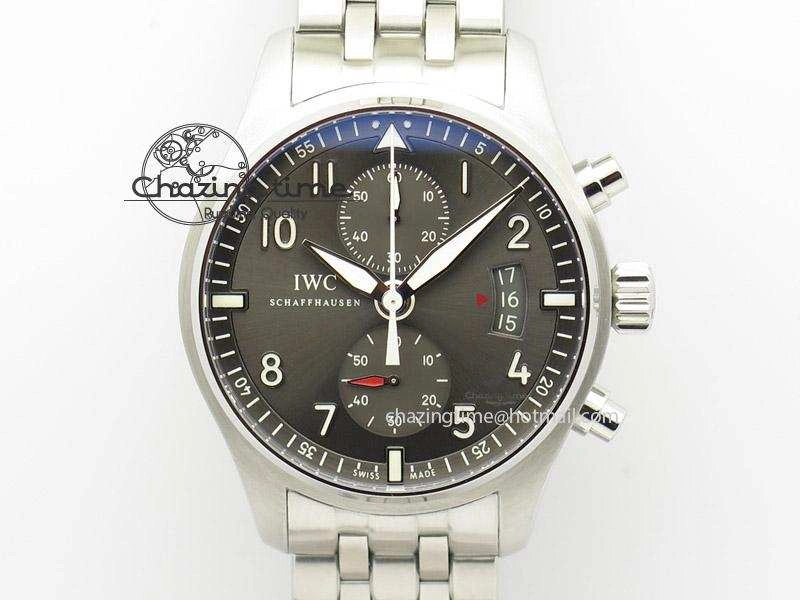 FreshLook Pilot Spitfire Chrono ZF Best Edition Gray Dial On SS Bracelet A 7357