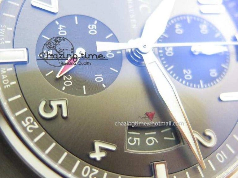 FreshLook Pilot Spitfire Chrono ZF Best Edition Gray Dial On SS Bracelet A 7357
