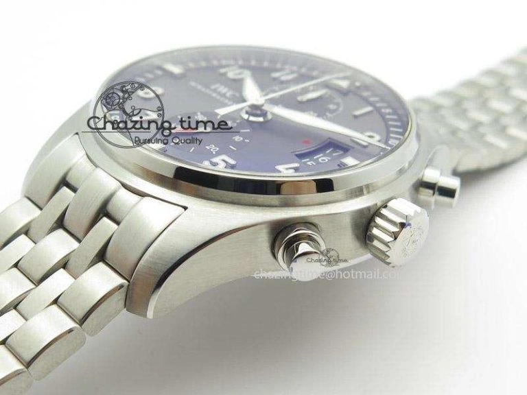 FreshLook Pilot Spitfire Chrono ZF Best Edition Gray Dial On SS Bracelet A 7357