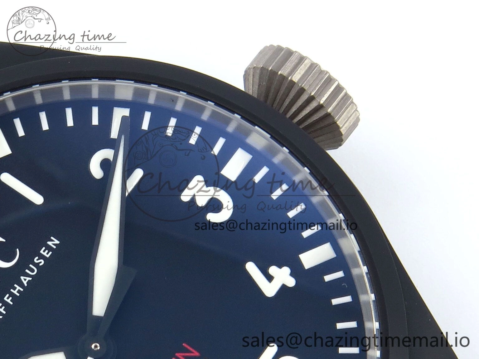 Pilot Top Gun IW326901 M+F 1:1 Best Edition Black Dial on Black Nylon Strap MY MoistureWicking 7003