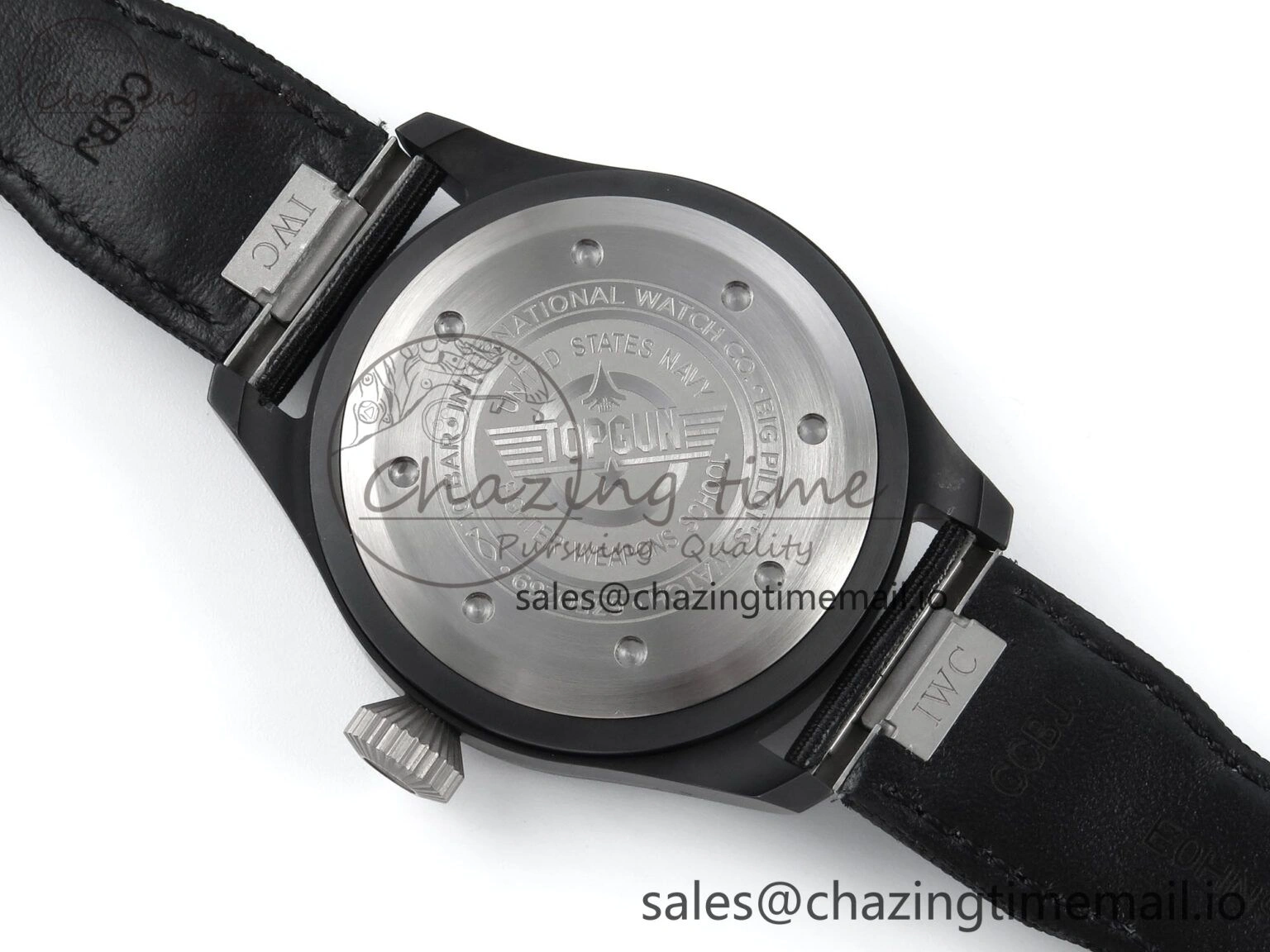 Pilot Top Gun IW326901 M+F 1:1 Best Edition Black Dial on Black Nylon Strap MY MoistureWicking 7003
