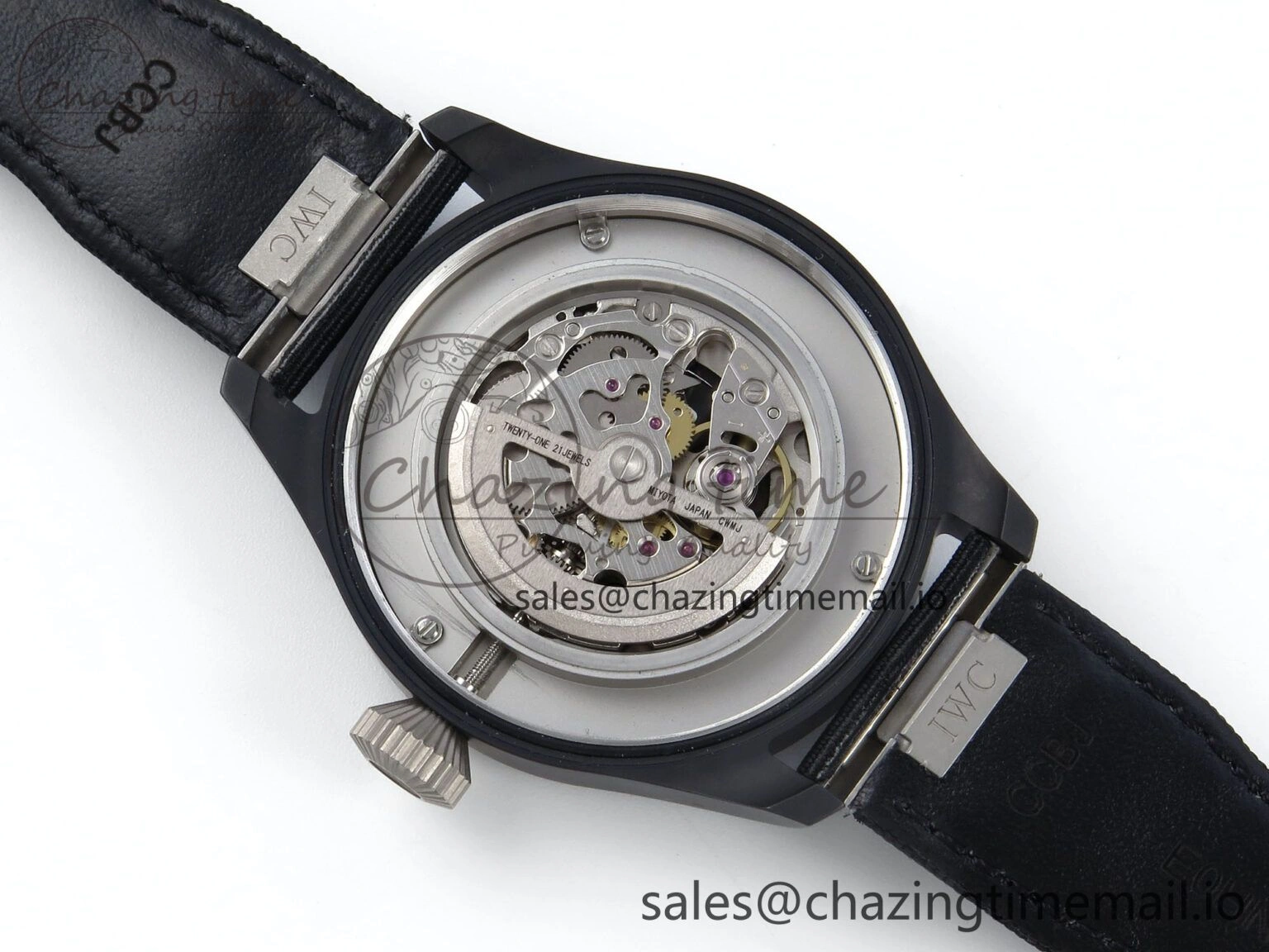 Pilot Top Gun IW326901 M+F 1:1 Best Edition Black Dial on Black Nylon Strap MY MoistureWicking 7003