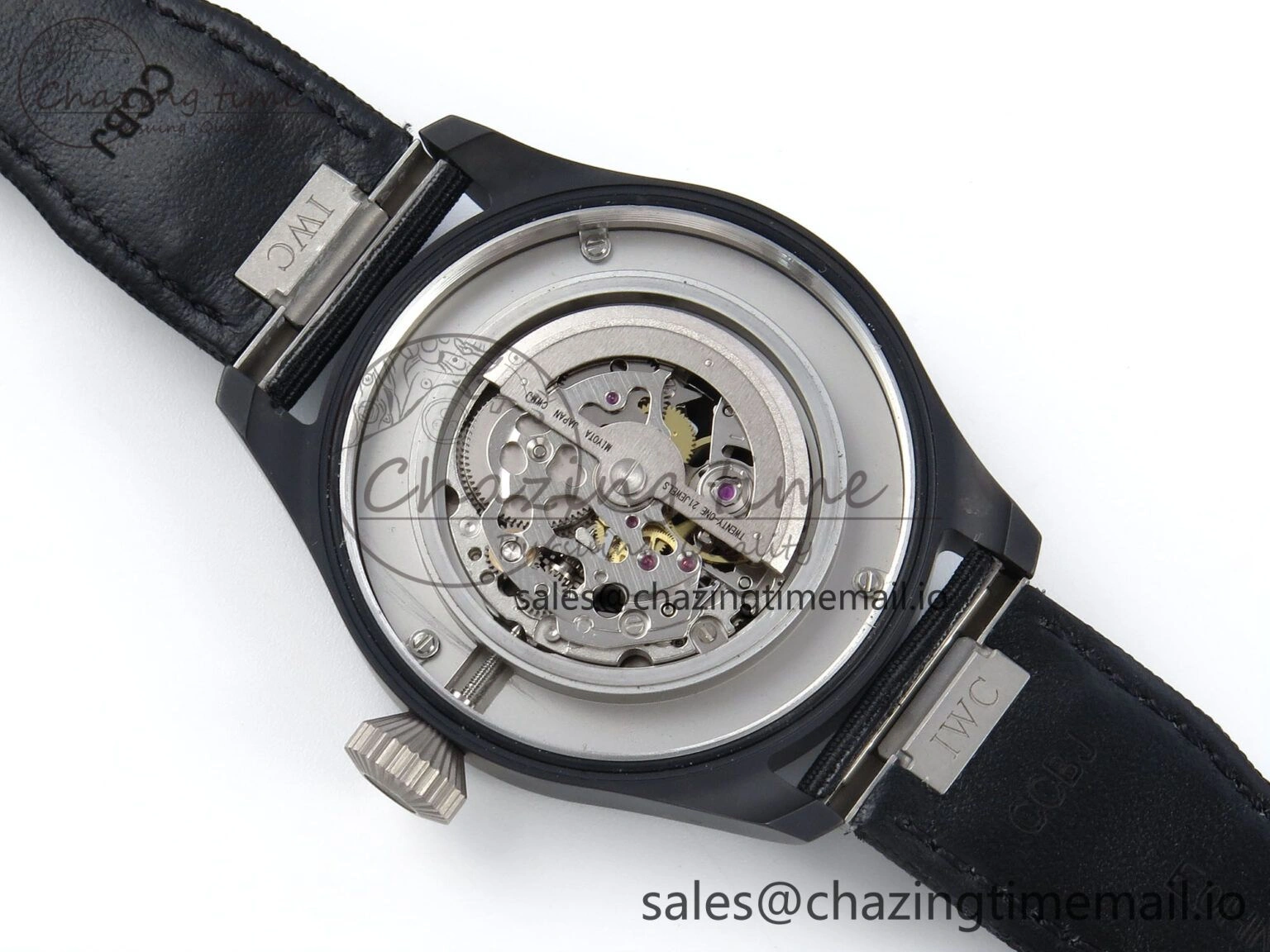 Pilot Top Gun IW326901 M+F 1:1 Best Edition Black Dial on Black Nylon Strap MY MoistureWicking 7003
