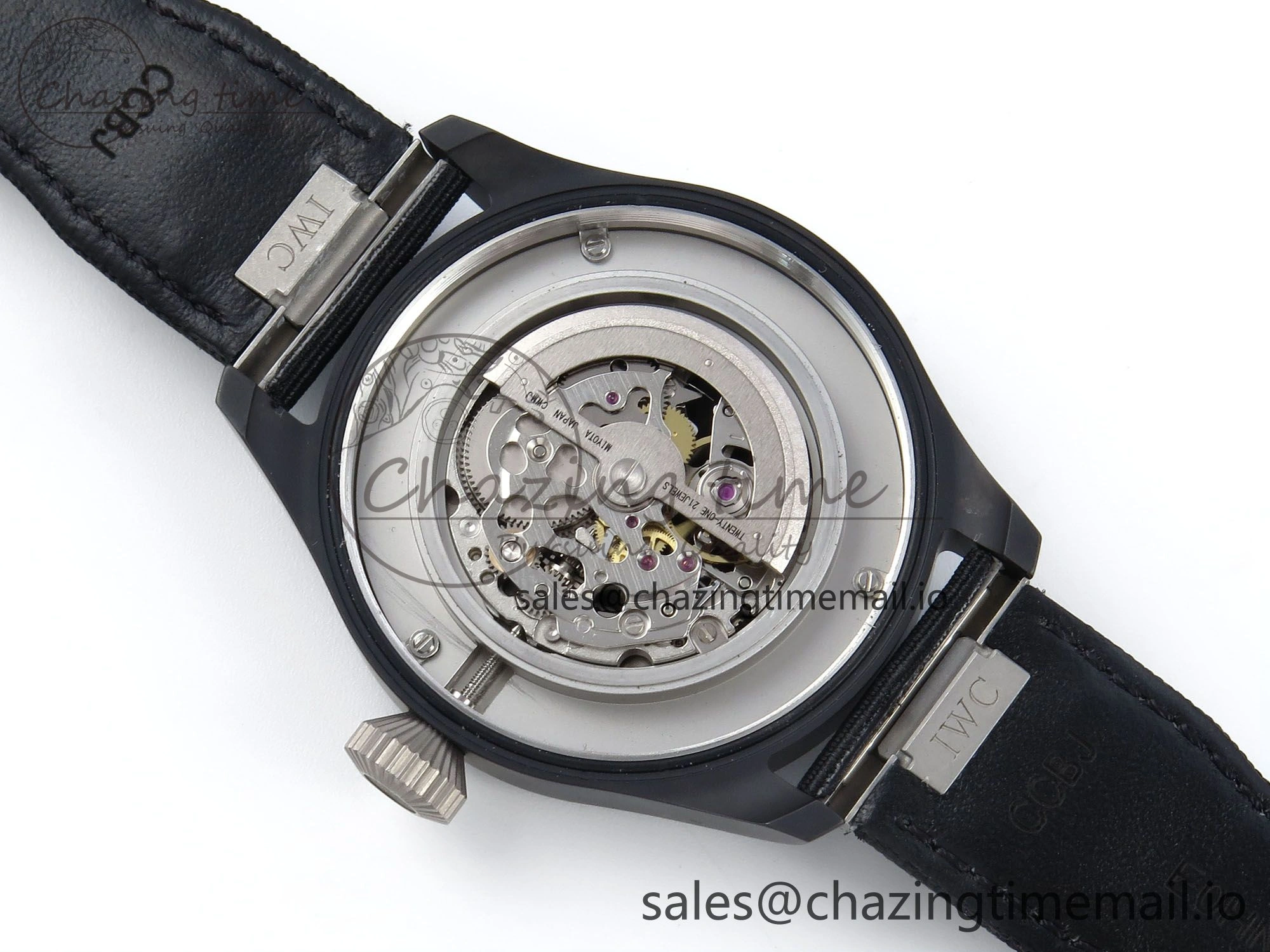 Pilot Top Gun IW326901 M+F 1:1 Best Edition Black Dial on Black Nylon Strap MY MoistureWicking 7003