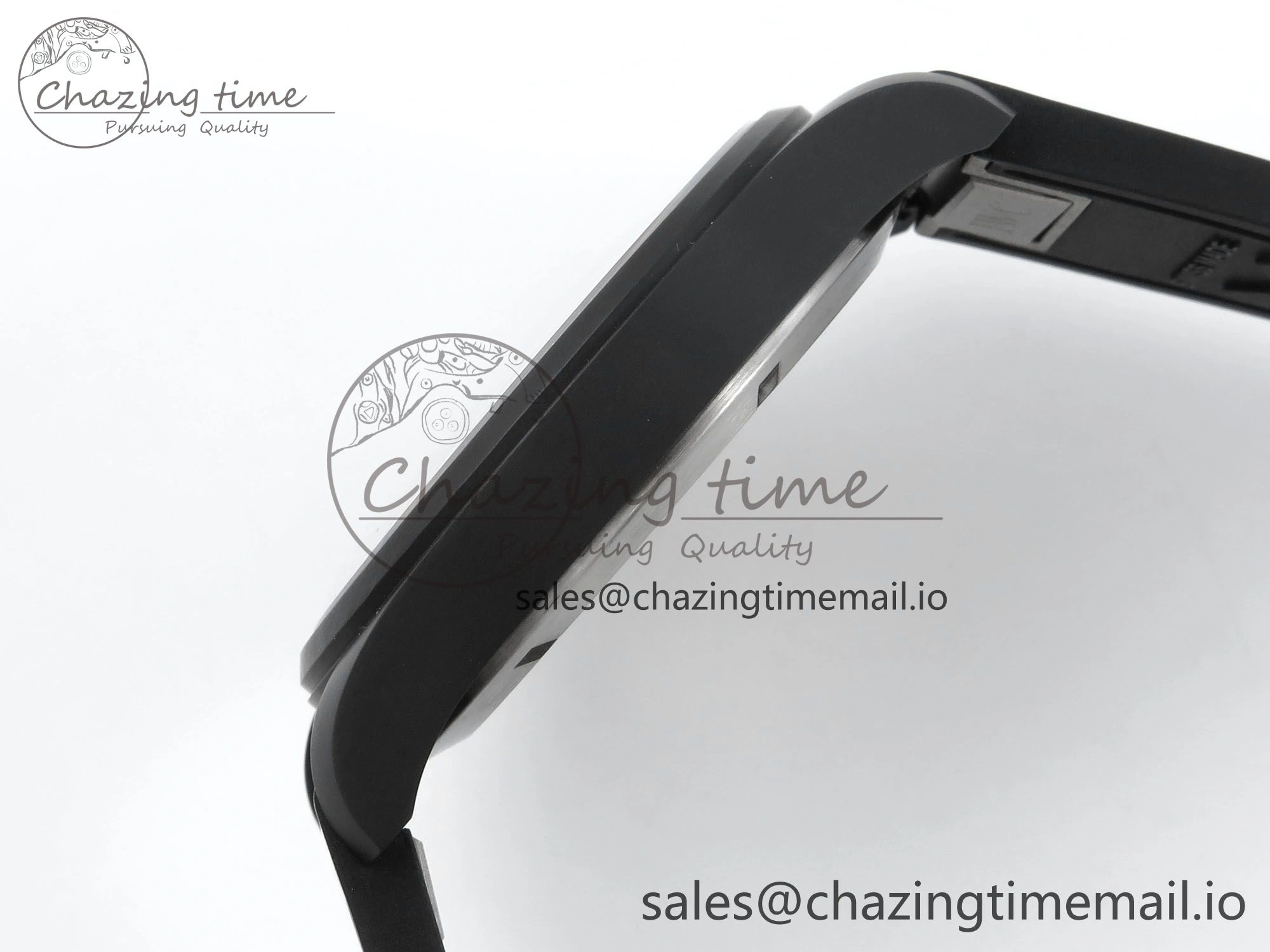 Sustainable Pilot Top Gun IW326901 M+F 1:1 Best Edition Black Dial on Black Rubber Strap A 6999