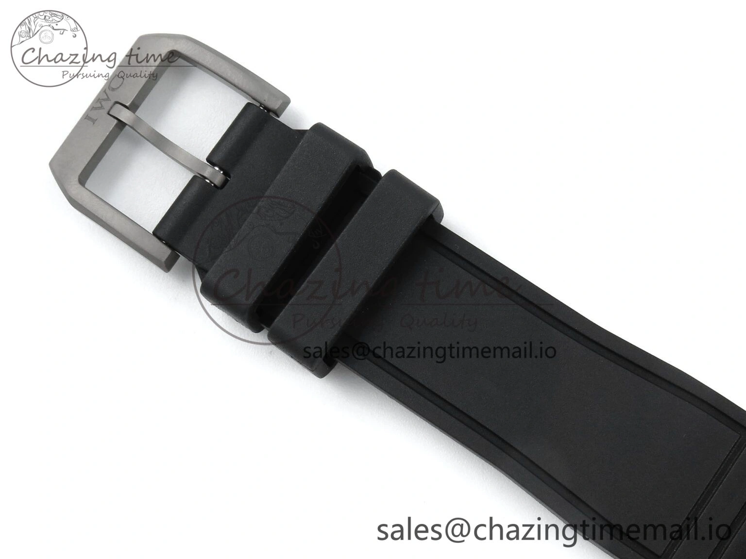 Sustainable Pilot Top Gun IW326901 M+F 1:1 Best Edition Black Dial on Black Rubber Strap A 6999