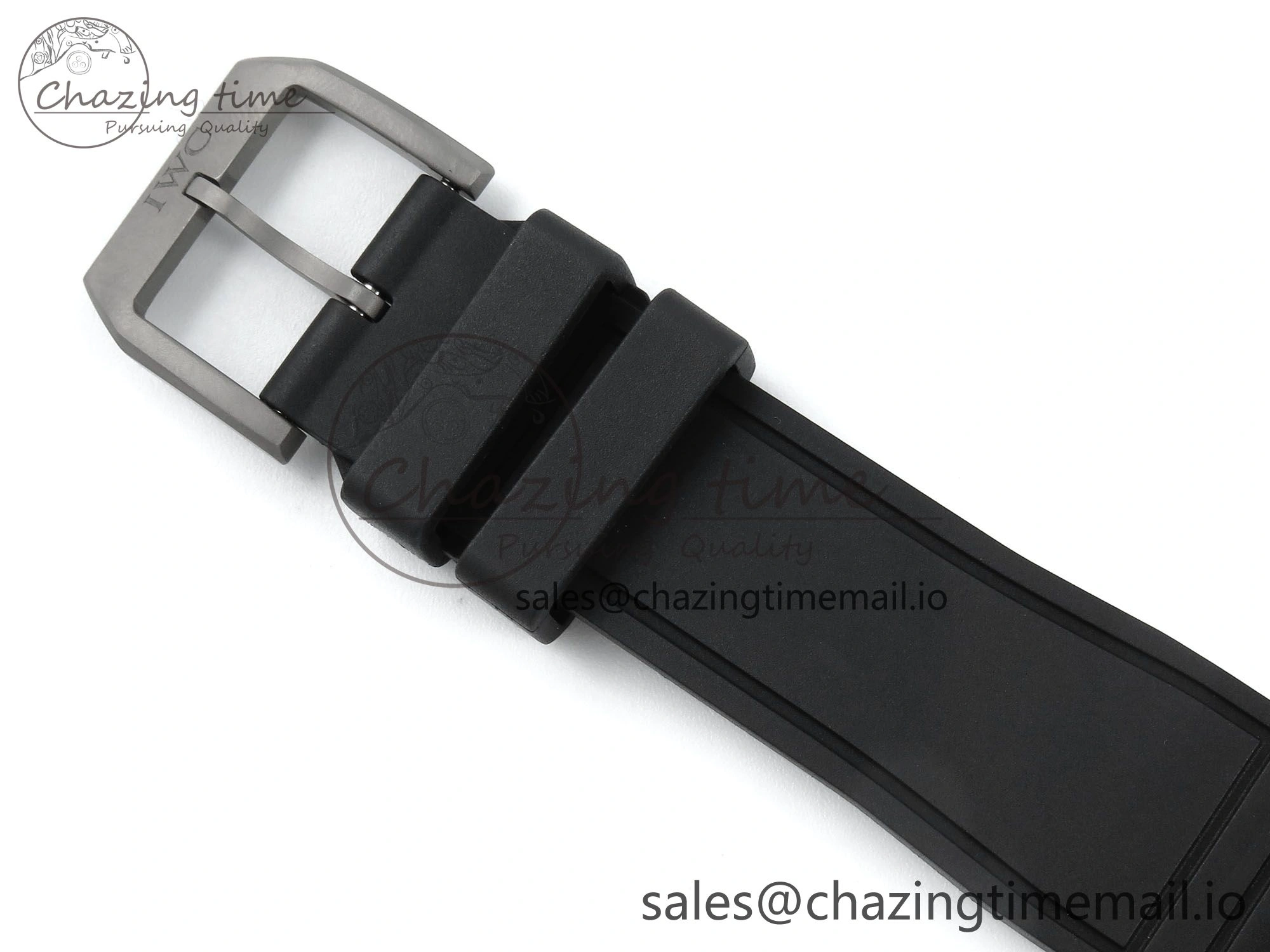 Sustainable Pilot Top Gun IW326901 M+F 1:1 Best Edition Black Dial on Black Rubber Strap A 6999